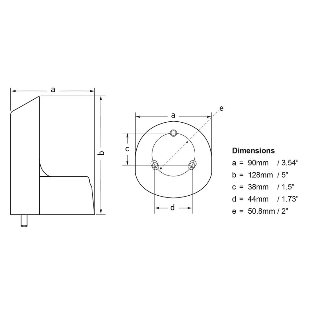 NaviLED PRO Deck Mount Adaptor boatyardmalaysia