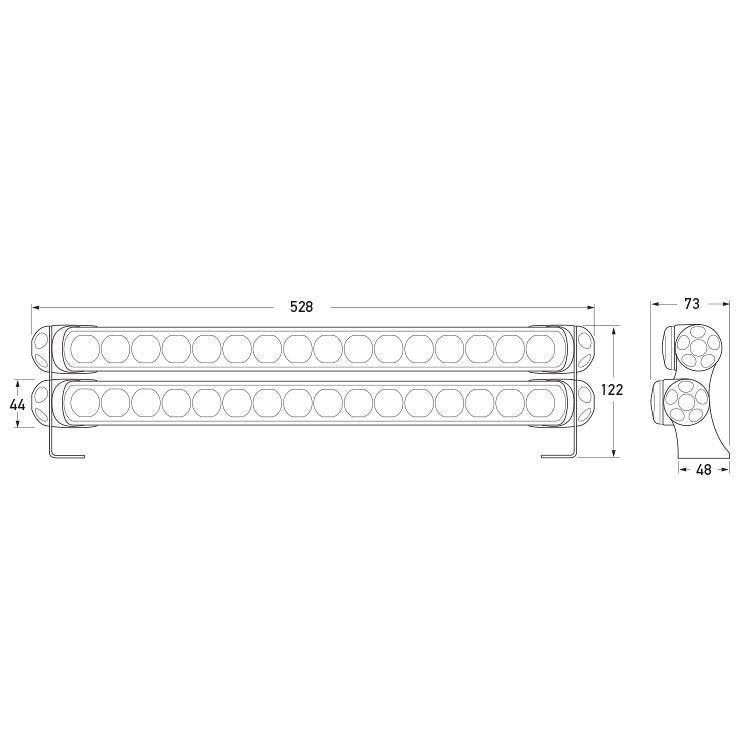 HD Double Mount Stainless Steel Feet - for Sea Hawk LED Light Bar boatyardmalaysia