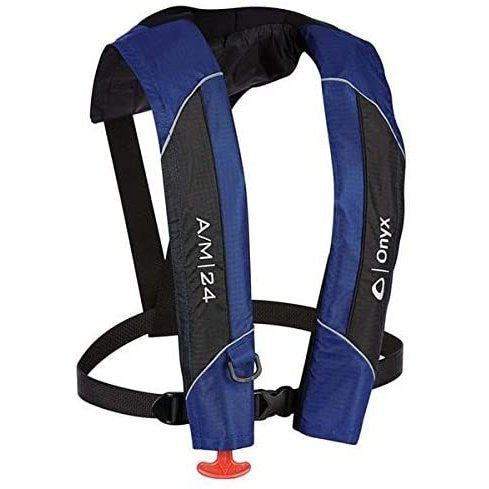 Onyx A/M 24 Automatic / Manual Inflatable Pfd Blue boatyardmalaysia