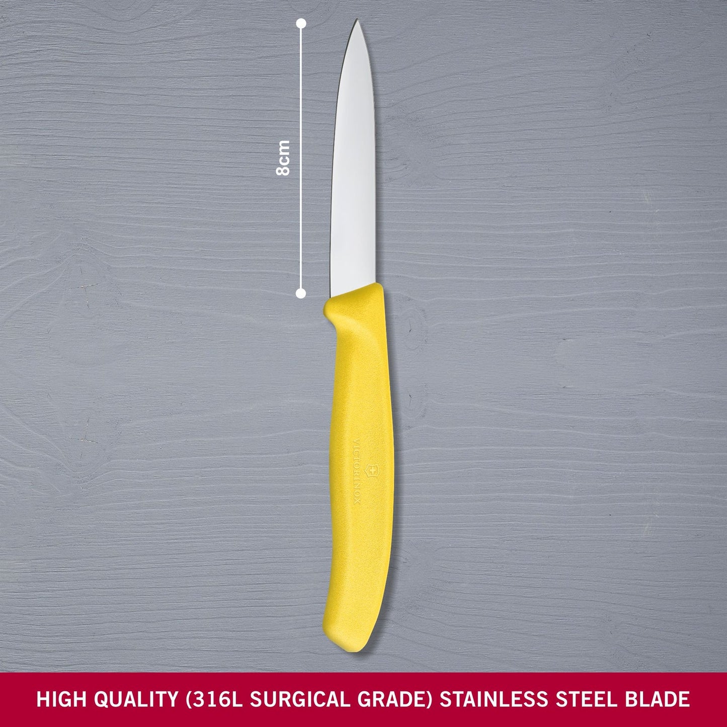 Swiss Classic Paring Knife Yellow 8cm boatyardmalaysia