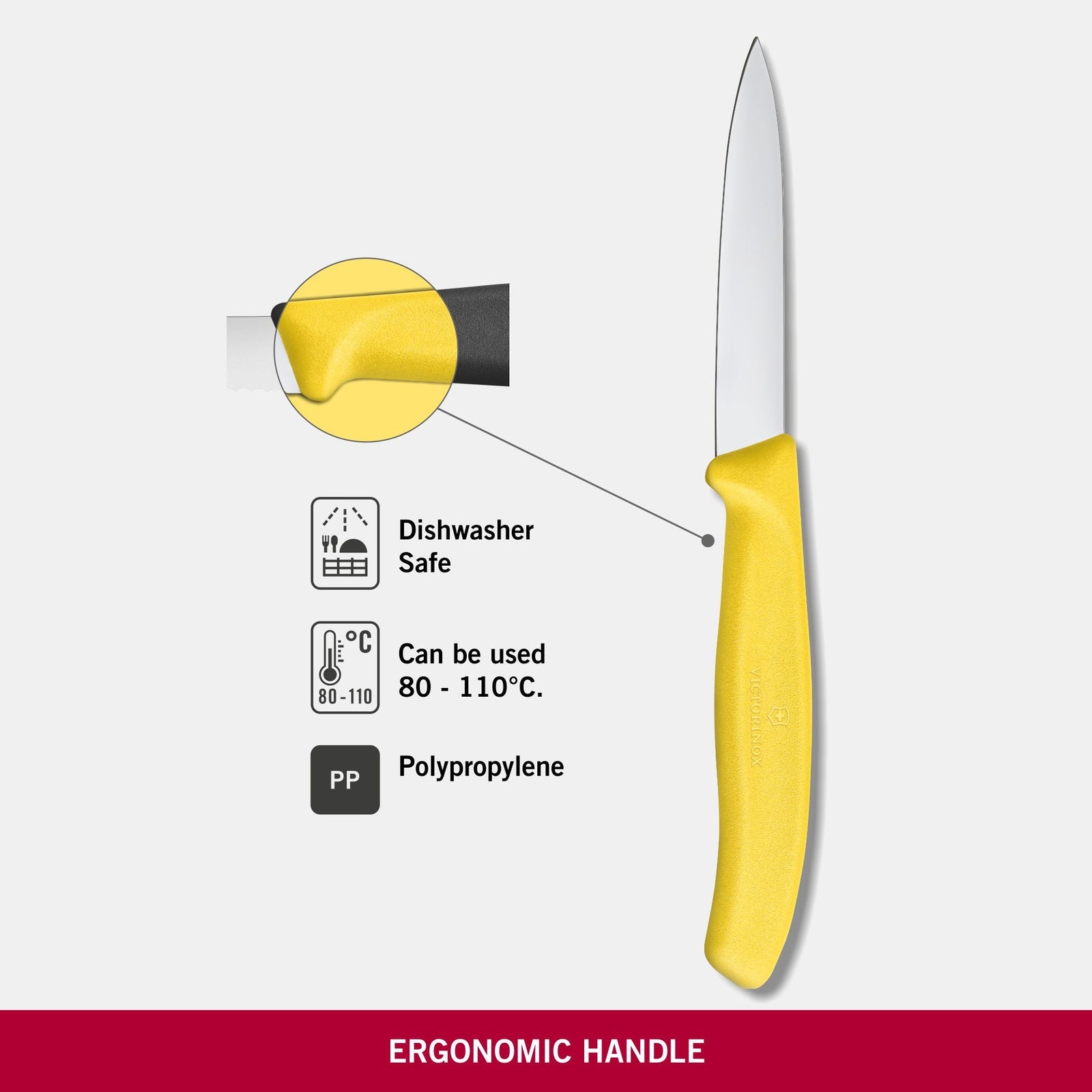 Swiss Classic Paring Knife Yellow 8cm boatyardmalaysia