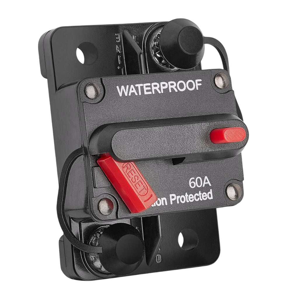 60A Circuit Breaker 12V Trolling with Manual Reset Waterproof boatyardmalaysia