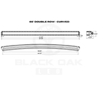 Black Oak 60" Double Row Marine 5W Combo White boatyardmalaysia