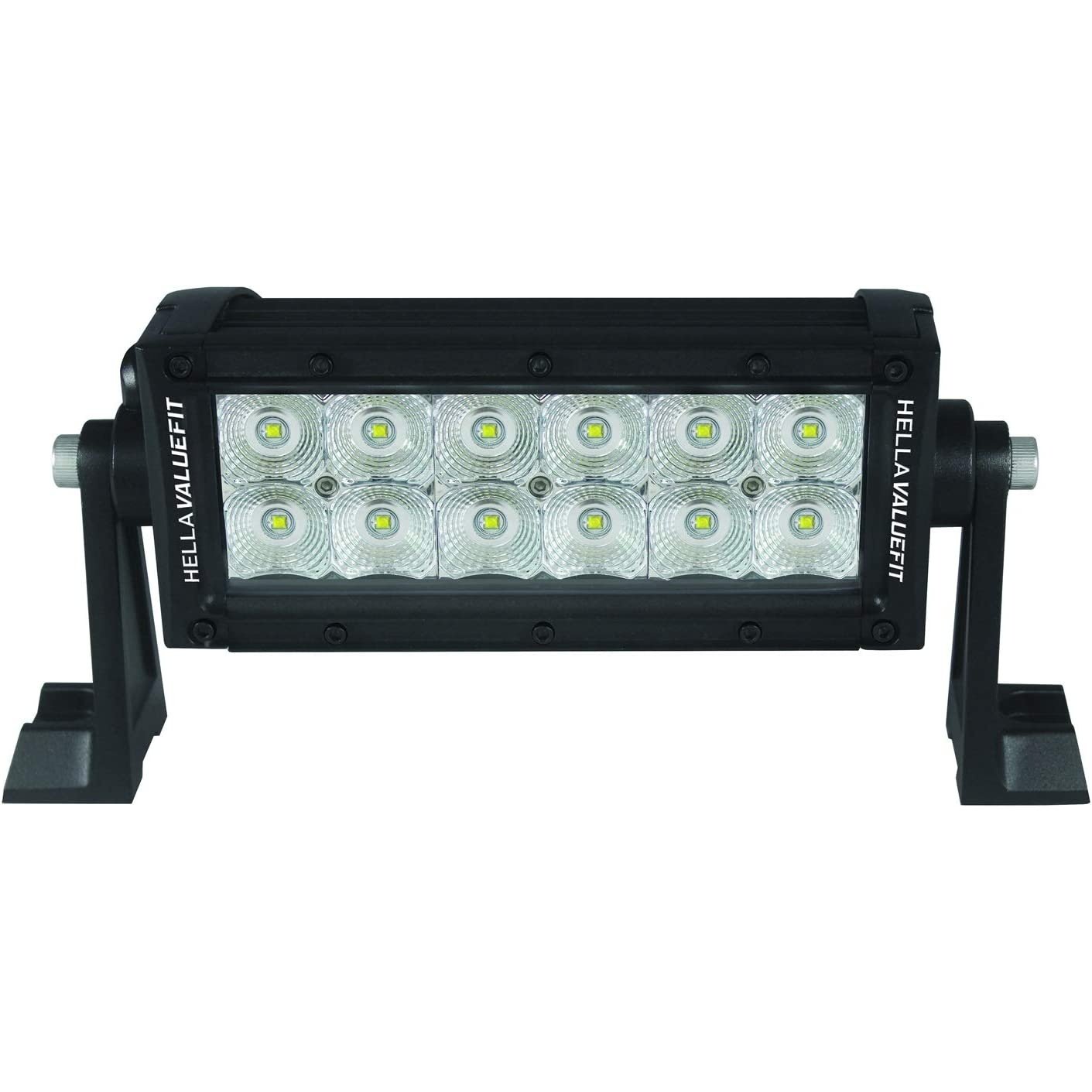 Hella Marine Value Fit Sport Series 12 LED Flood Light Bar - 8" - Black - Boatyard Malaysia