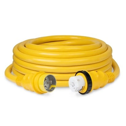 50amp 125/250v Shore Power Cable 25' Yellow boatyardmalaysia