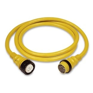 50AMP 125V Shore Power Cable 50' Yellow boatyardmalaysia