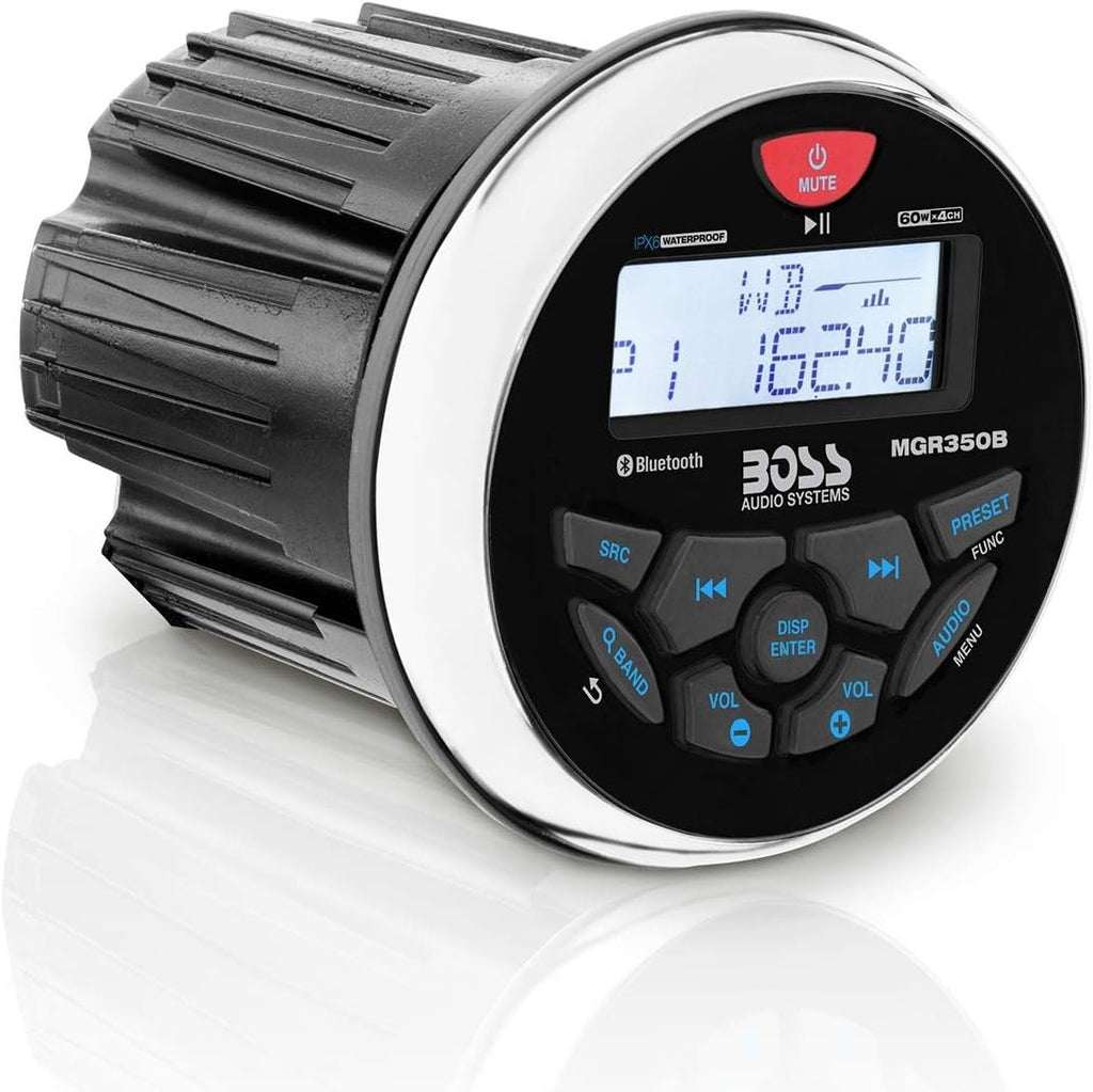 Boss Audio MGR350B Marine Gauge Style Mp3/am/fm/radio - Boatyard Malaysia