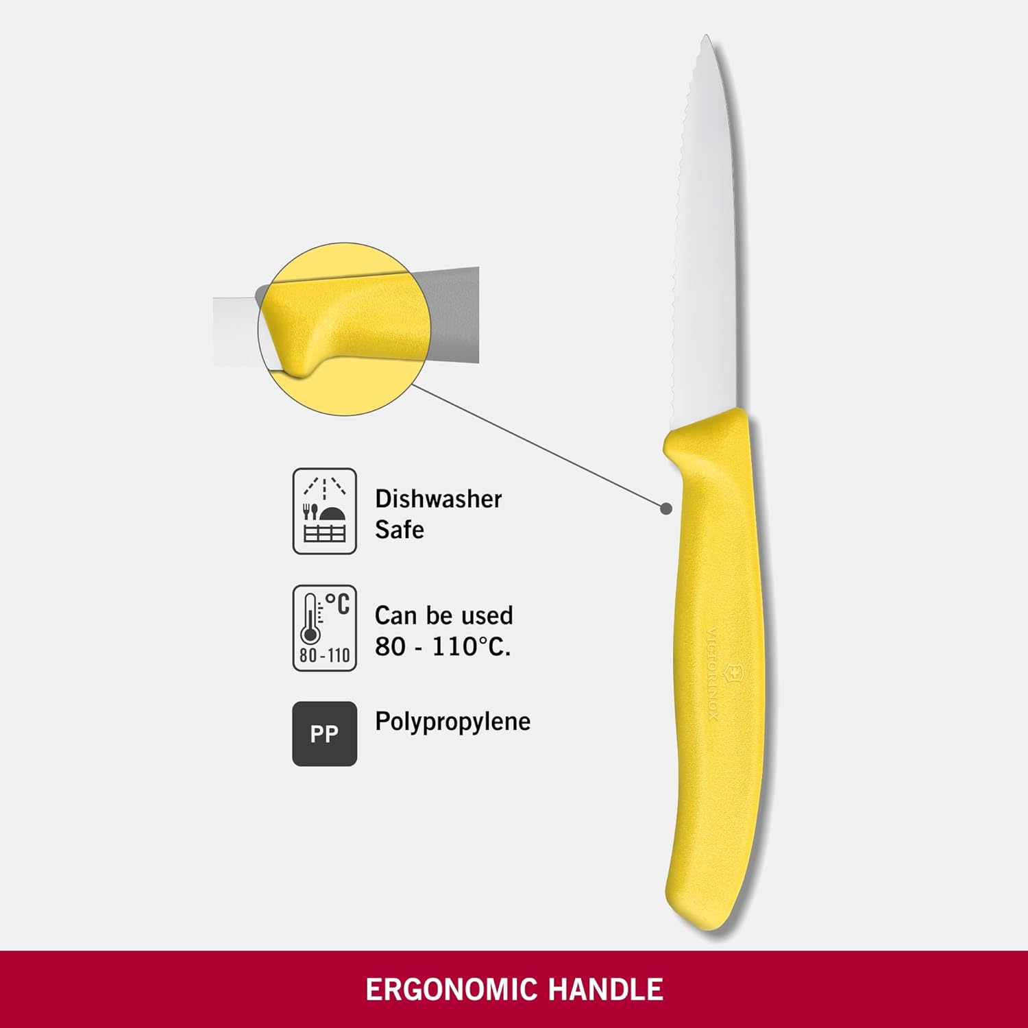 Swiss Classic Wavy Paring Knife Yellow 8cm boatyardmalaysia