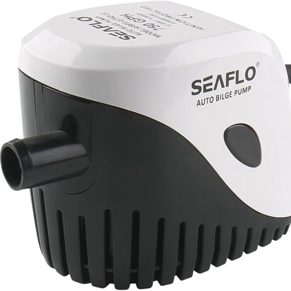 Seaflo Submersible Automatic Bilge Pump with Float Switch 750GPH, 12V - Boatyard Malaysia