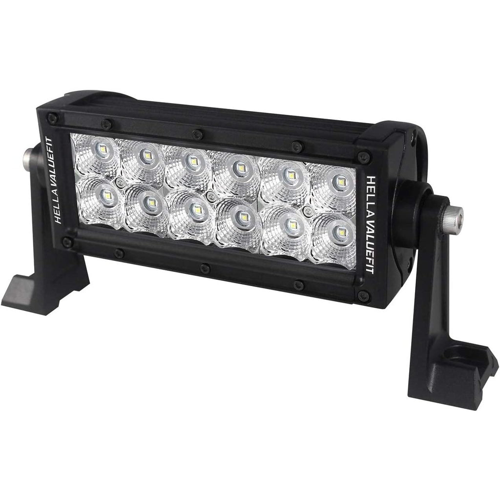 Hella Marine Value Fit Sport Series 12 LED Flood Light Bar - 8" - Black - Boatyard Malaysia