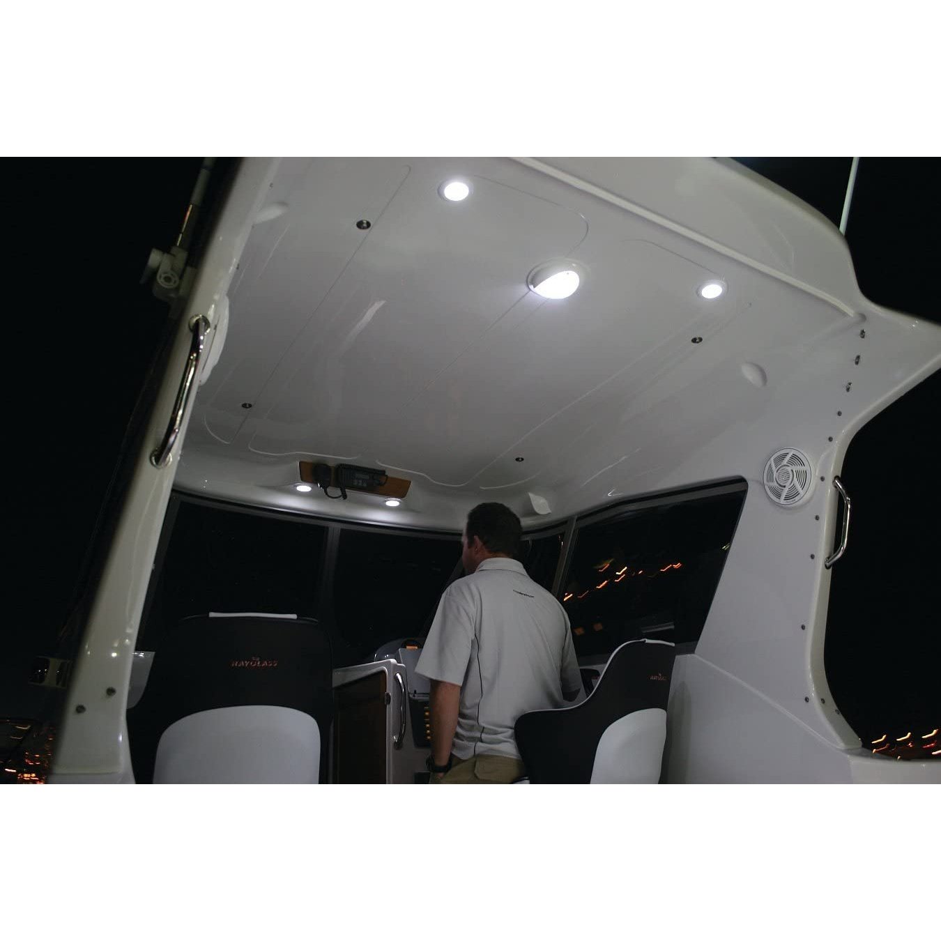 Hella Marine Blue LED Round Courtesy Lamps - Boatyard Malaysia