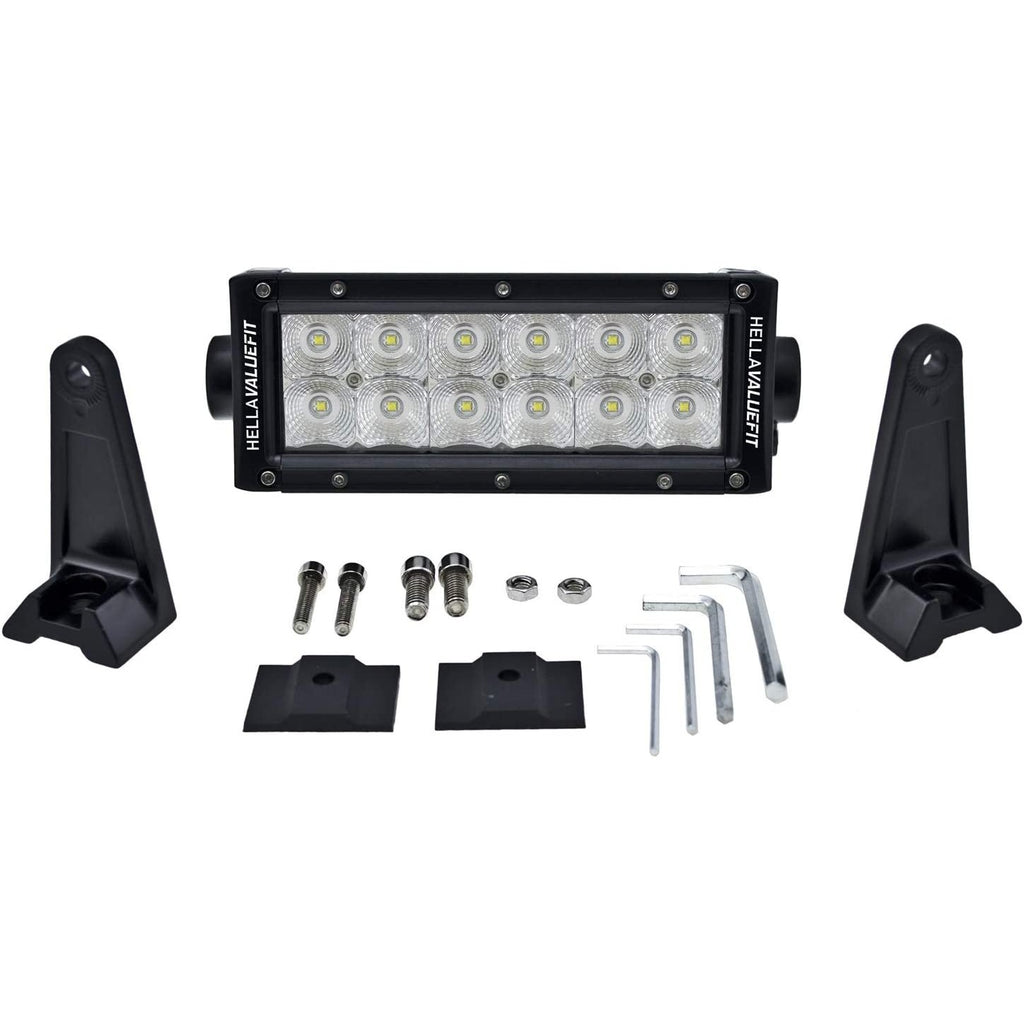 Hella Marine Value Fit Sport Series 12 LED Flood Light Bar - 8" - Black - Boatyard Malaysia