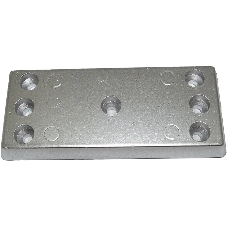 Tec-30Al Hull Plate Anode Alum 6-1/8"X2-5/8"X5/8" boatyardmalaysia