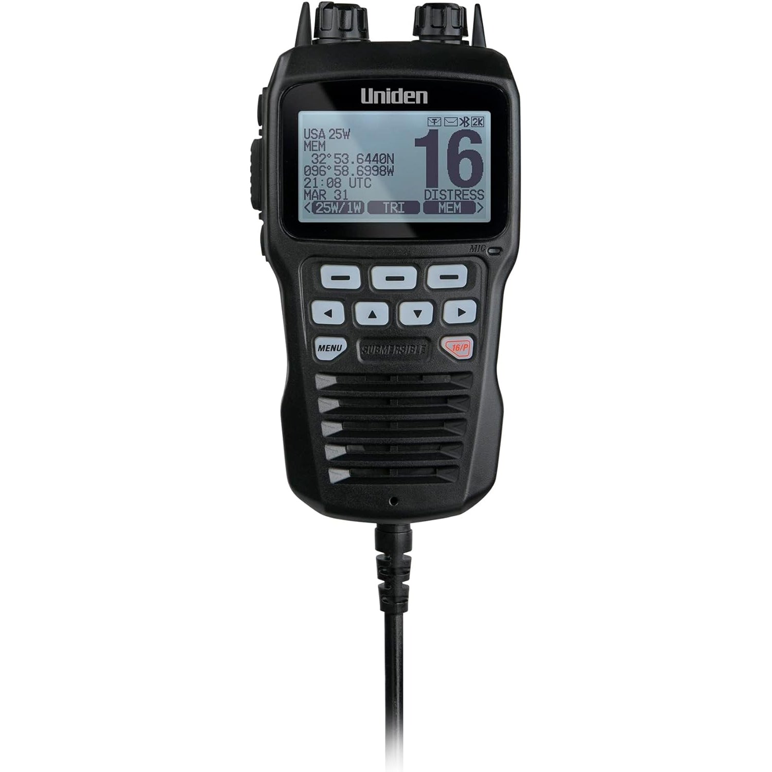 Uniden Uniden Remote Mic Um725 Vhf Radios - Black - Boatyard Malaysia