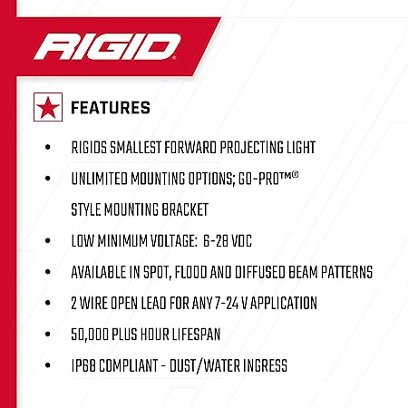 Rigid Industries Ignite Spot Surface Mount - Boatyard Malaysia