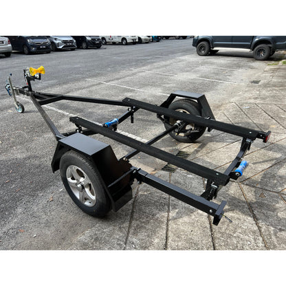 Steel Trailer 12-14ft w/o Braking System None Galvanized boatyardmalaysia