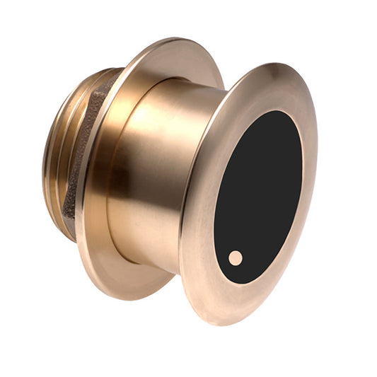 B164 Bronze Thru-Hull Transducer with Humminbird #9 Plug - 7-Pin boatyardmalaysia