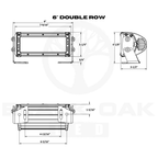 Black Oak 6" Double Row 5W Combo White boatyardmalaysia