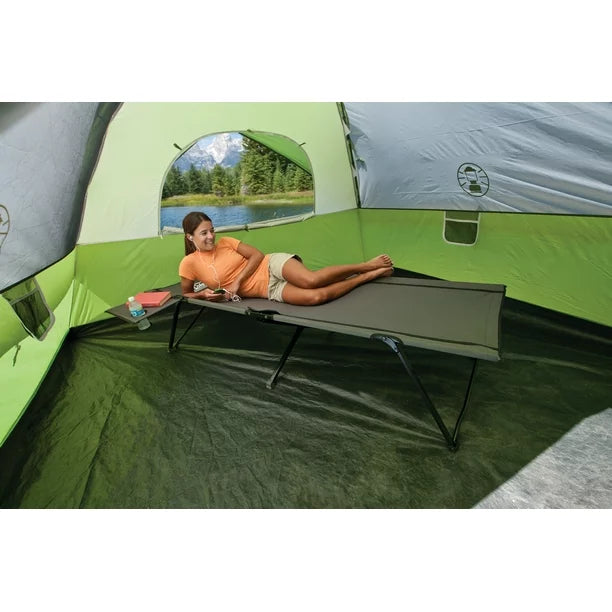 Pack-Away Camping Cot with Side Table boatyardmalaysia