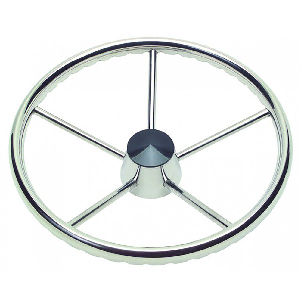 170 Finger Grip Destroyer 5-Spoke 15.5" Stainless Steel Cap 3/4" Tapered Shaft w/Knob