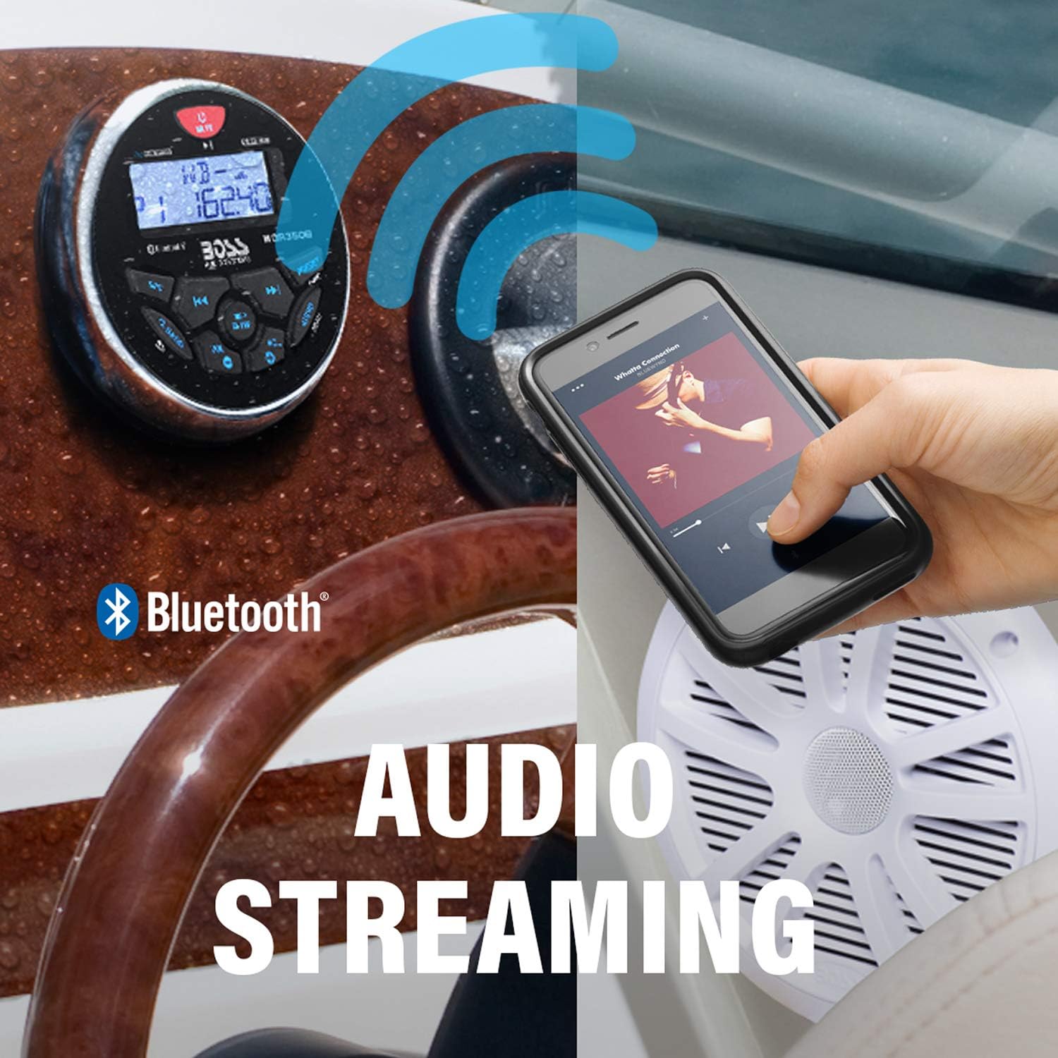 Boss Audio MCKGB350W.6 Combo Kit Gauge Style Radio Pair 6.5 - Boatyard Malaysia