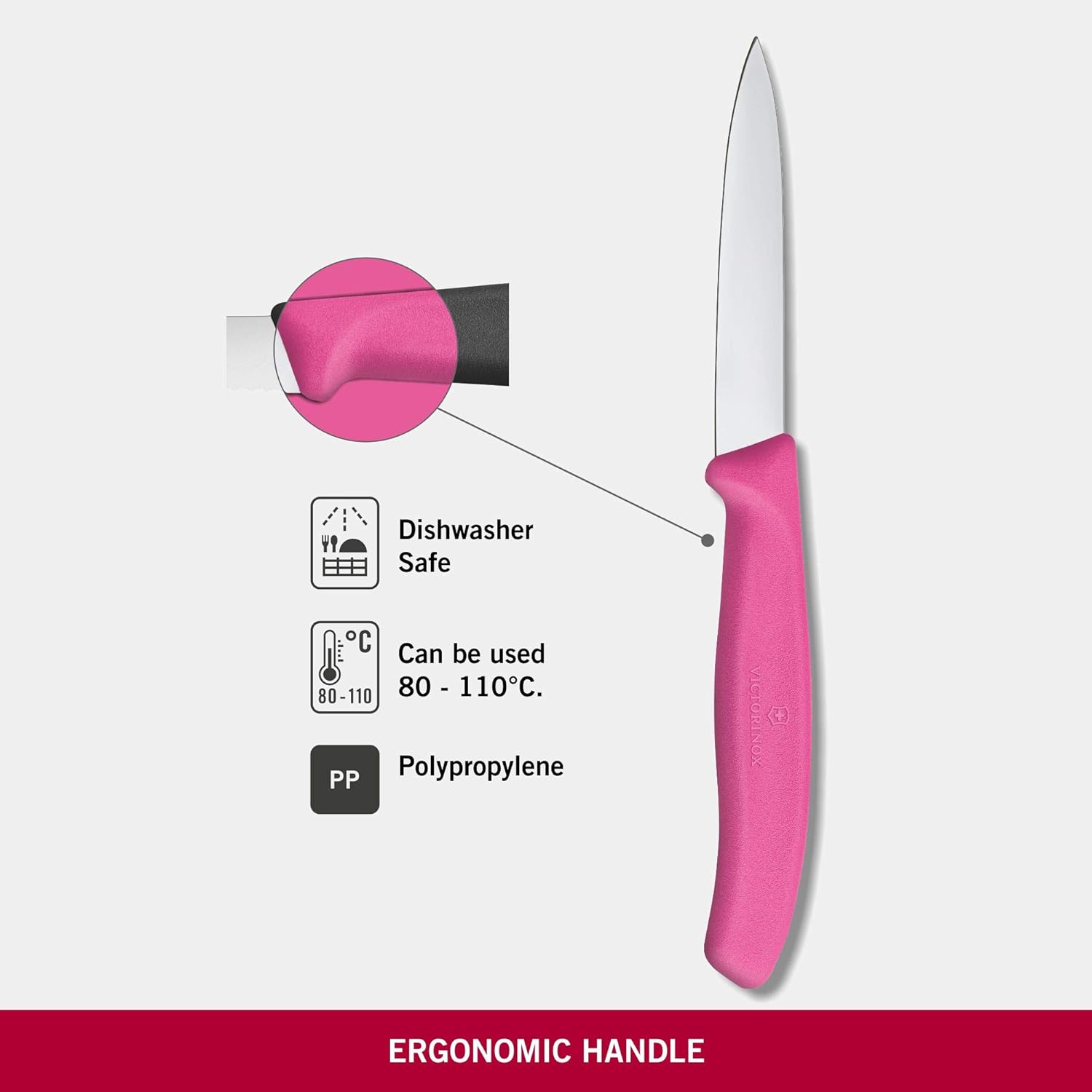 Swiss Classic Paring Knife Pink 8cm boatyardmalaysia