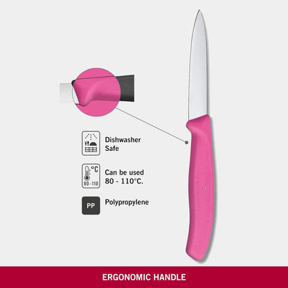 Swiss Classic Paring Knife Pink 8cm boatyardmalaysia