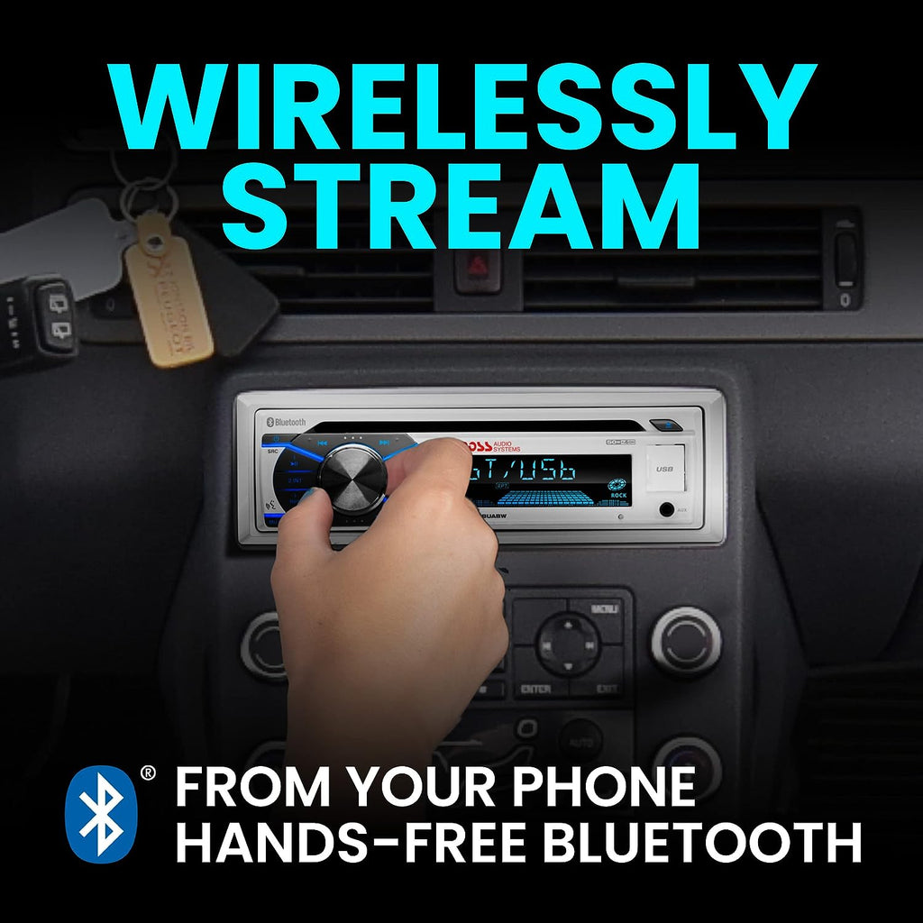 Boss Audio MCK508WB.6 Package W/MR508UABW Receiver, 2 - 6.5" Speakers & Antenna - Boatyard Malaysia