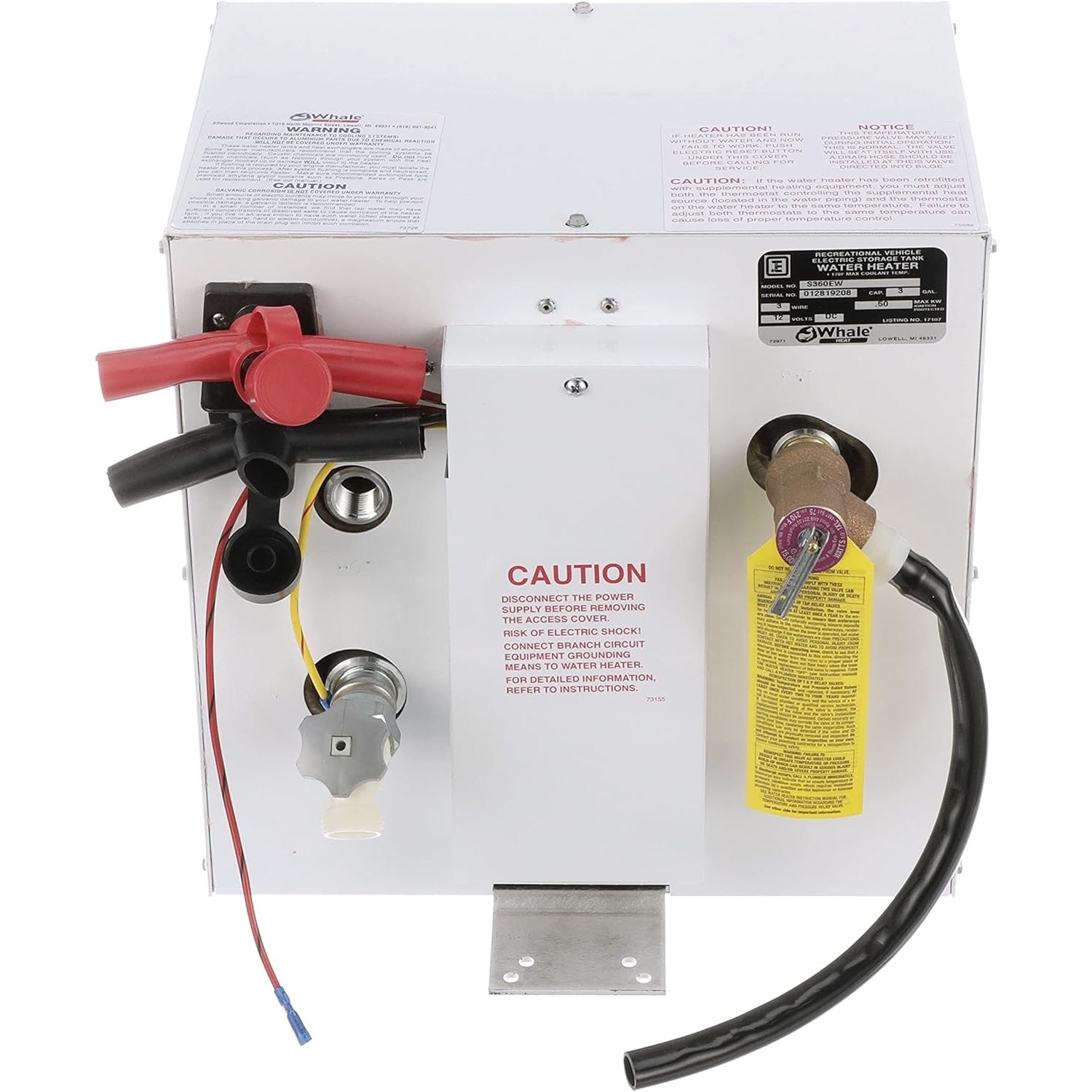 Whale Marine Whale Seaward 3 Gal Hot Water Heater White Epoxy 12v - Boatyard Malaysia