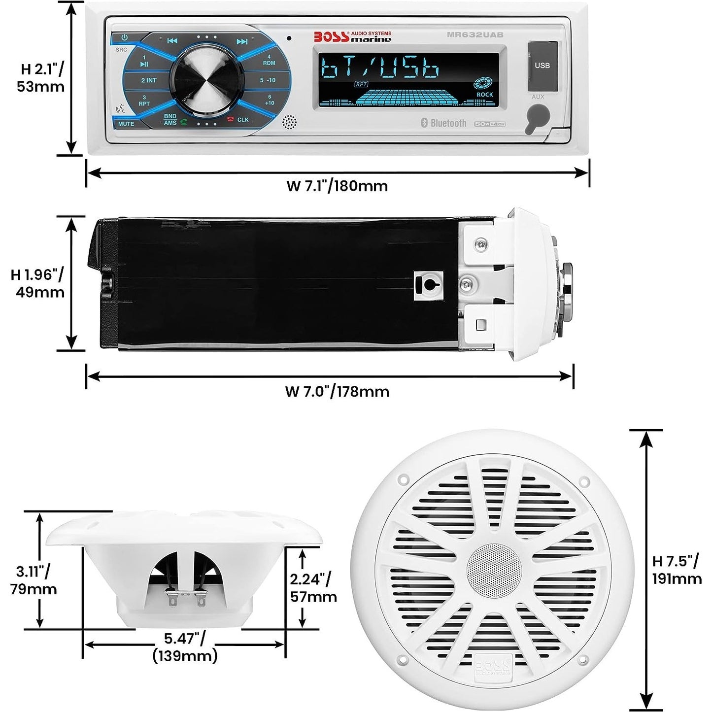 MCK632WB.64 Package W/ MR632UAB 4 MR6W Speakers boatyardmalaysia