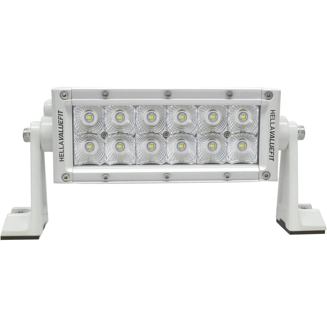 Value Fit Sport Series 12 LED Flood Light Bar - 8" - White