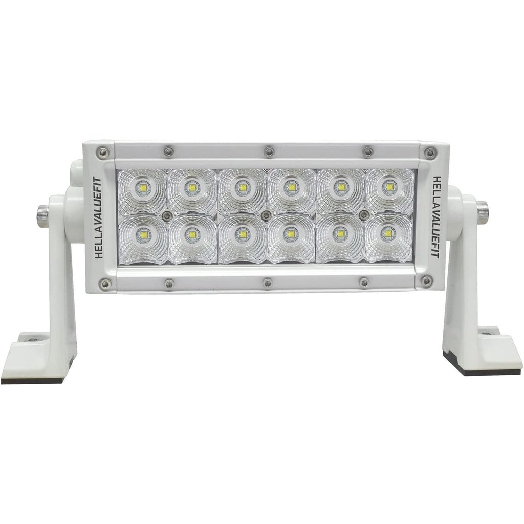 Hella Marine Value Fit Sport Series 12 LED Flood Light Bar - 8" - White - Boatyard Malaysia