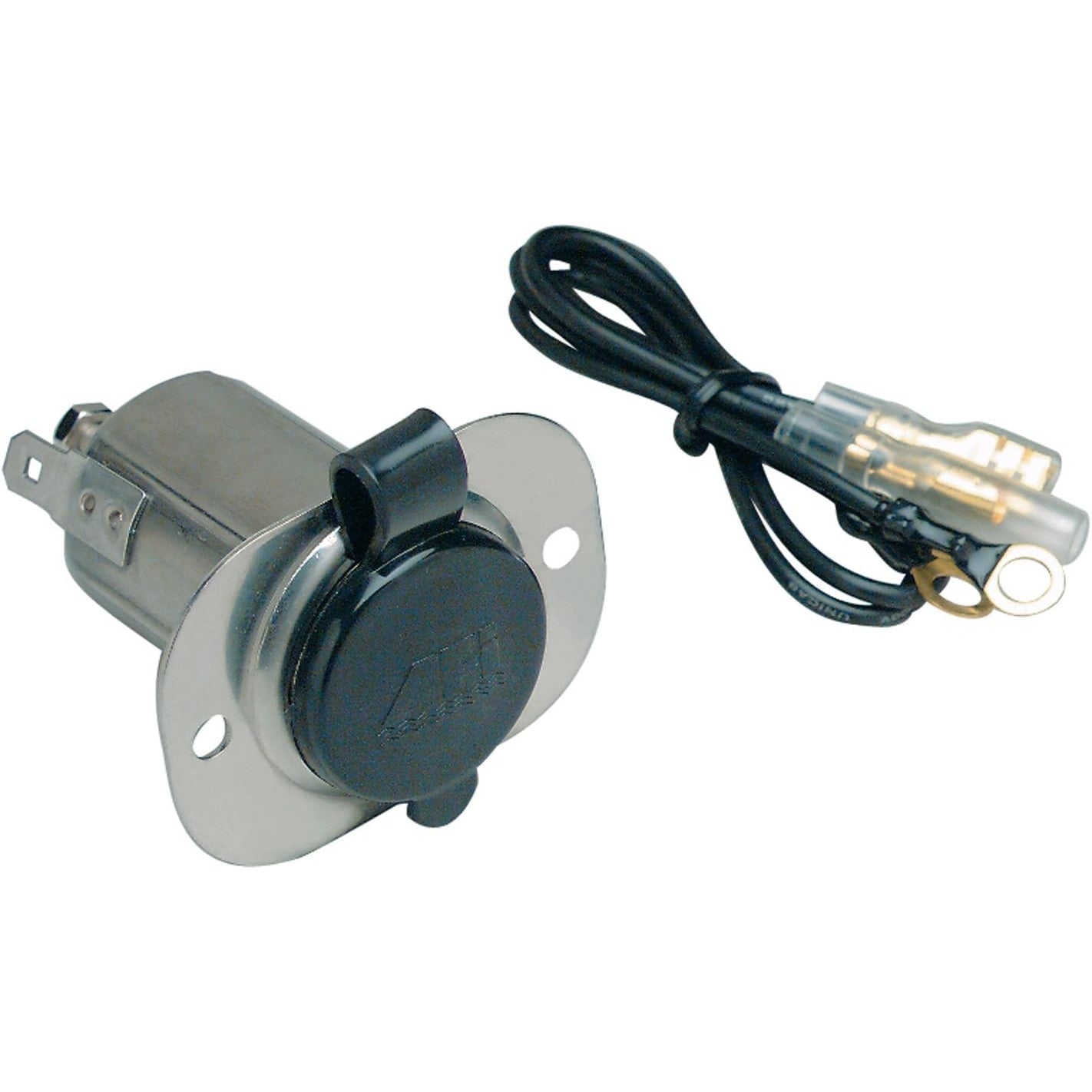 SS 12V Receptacle W/Cap boatyardmalaysia