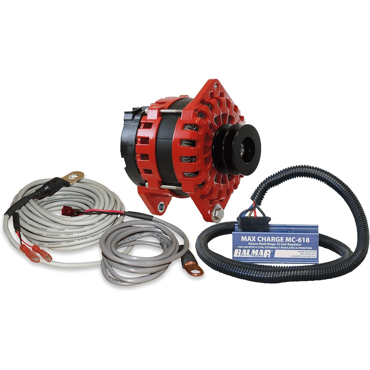 Alternator 250 Amp Kit 12 Volt 3.15" Dual Foot Saddle boatyardmalaysia