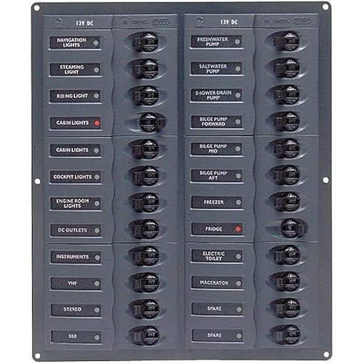 BEP Marine DC Circuit Breaker Panels—No Meters - Boatyard Malaysia