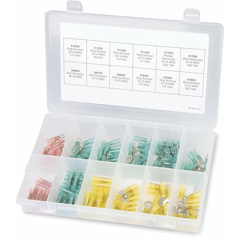 Ancor 160 Piece Heat Shrink Terminals And Connectors Kit - Boatyard Malaysia