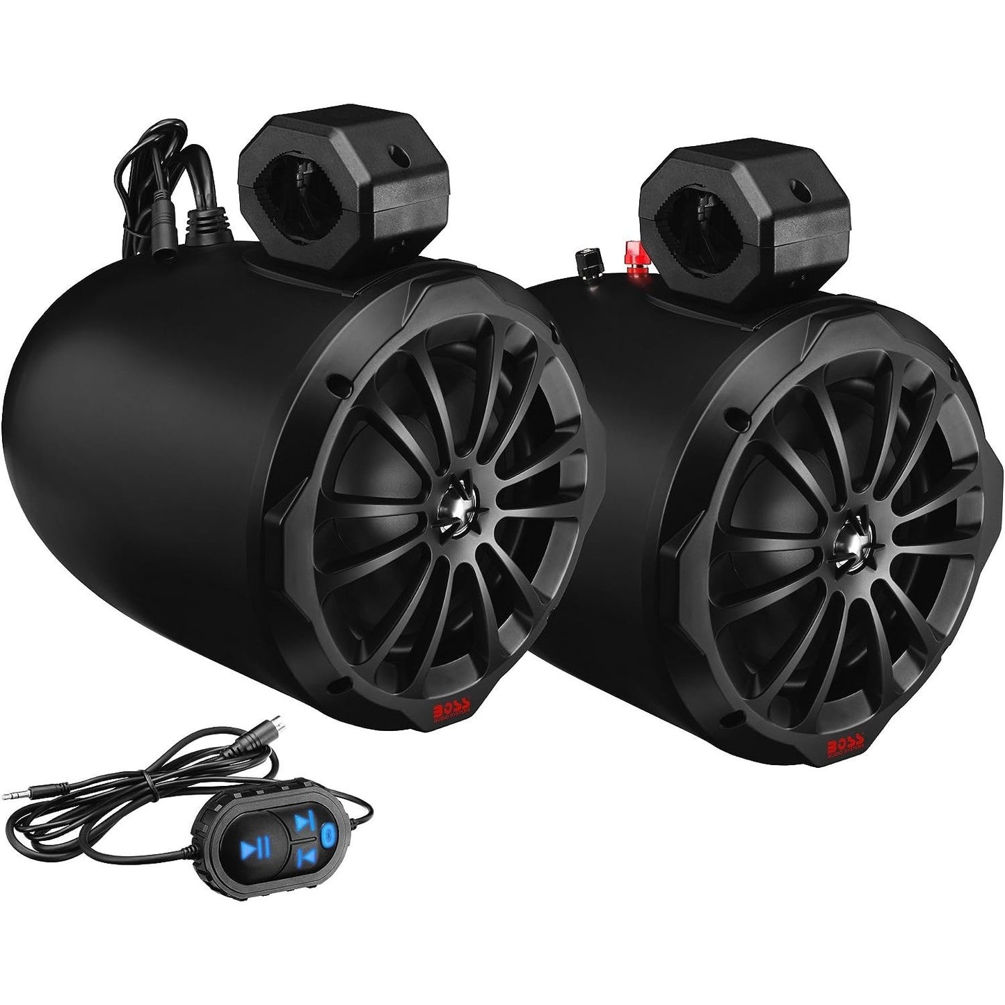 B82ABT 8" 2-Way Amplified Waketower Speakers W/Bluetooth Controller boatyardmalaysia