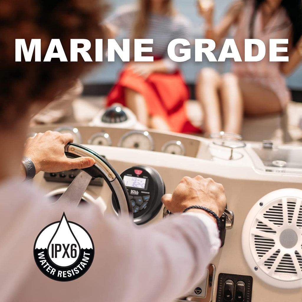 Boss Audio MCKGB350W.6 Combo Kit Gauge Style Radio Pair 6.5 - Boatyard Malaysia