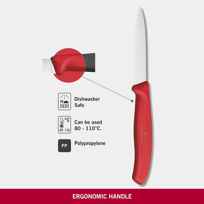 Swiss Classic Wavy Paring Knife Red 8cm boatyardmalaysia