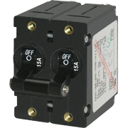 Blue Sea System 7234 CIRCUIT BREAKER AA2 15A BLACK - Boatyard Malaysia