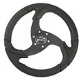 SCHMITT MARINE Folletto 14.2" Wheel - Black Polished Polyurethane - 3/4" Tapered Shaft w/Black Center Cap - Boatyard Malaysia