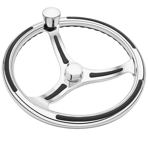 Primus Model 740 - 13.5" Wheel w/Knob & Finger Grip - 3/4" Tapered Shaft w/Faux Nut - 1/2" & 3/4" Adapters