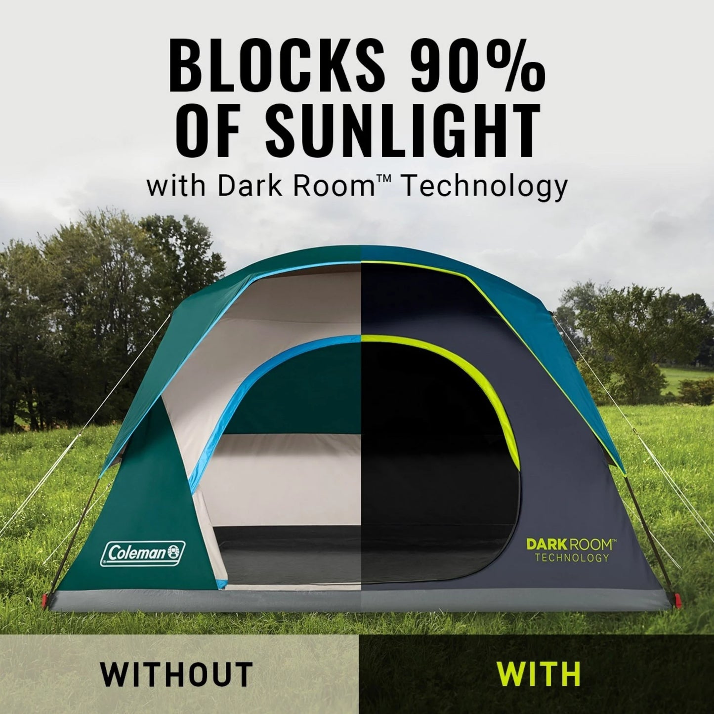4-Person Dark Room™ Skydome™ Camping Tent