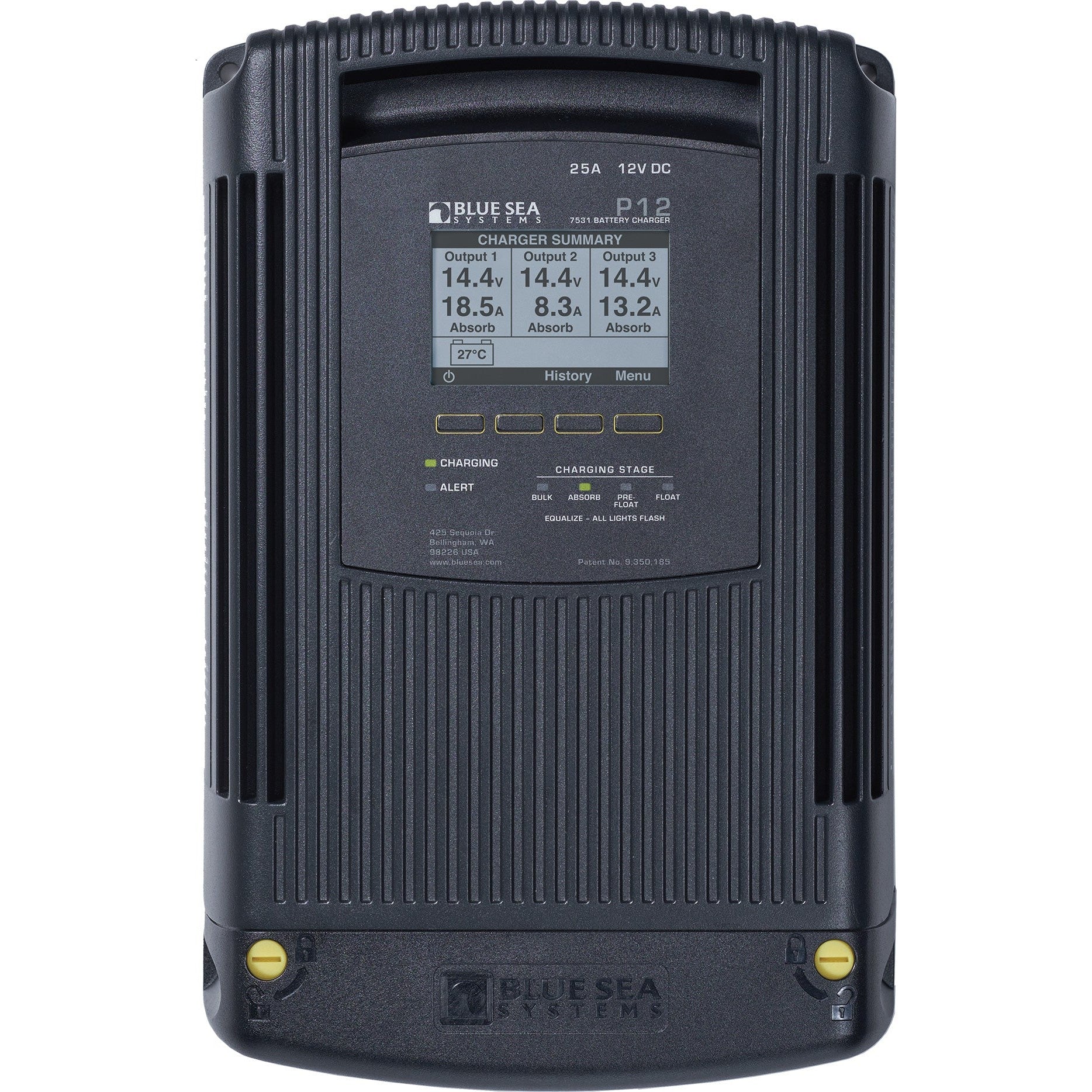 Blue Sea System 7531 BATTERY CHARGER 25A 3 OUTPUT GEN 2 - Boatyard Malaysia