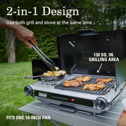 Classic 2-in-1 Camping Grill/Stove boatyardmalaysia