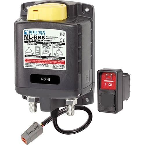 Blue Sea System 7713100 ML-RBS REMOTE BATTERY SWITCH WITH MANUAL - Boatyard Malaysia