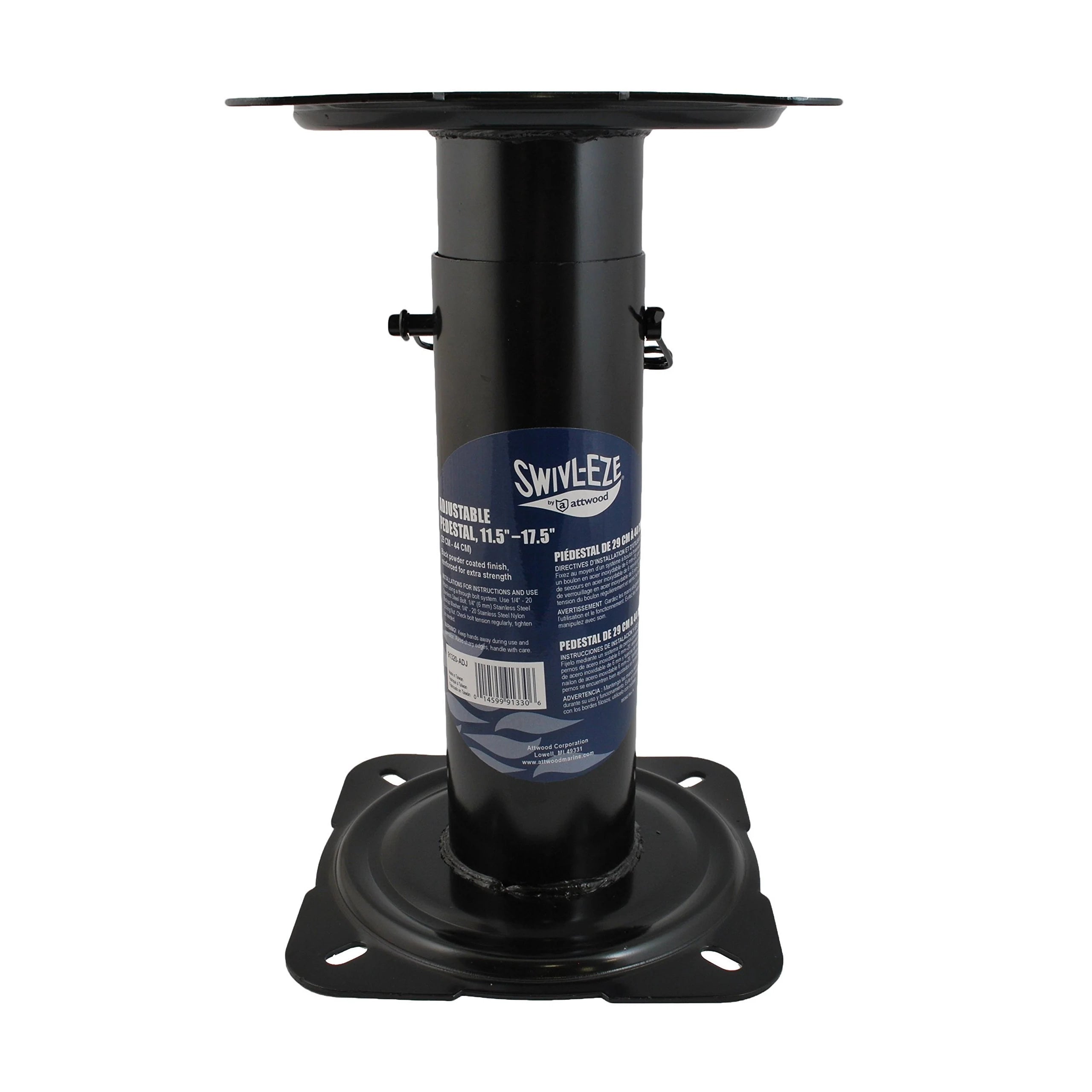Swivl-Eze Black Powder Coated Seat Pedestals boatyardmalaysia