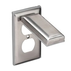 Marinco Stainless Steel Cover for Duplex Receptacle W/LID - Boatyard Malaysia