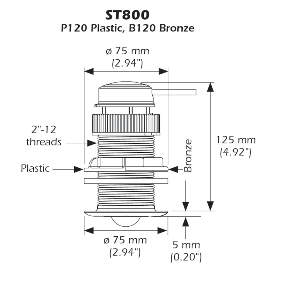 AST800PV-N2 NMEA 2000 Speed & Temp Transducer boatyardmalaysia