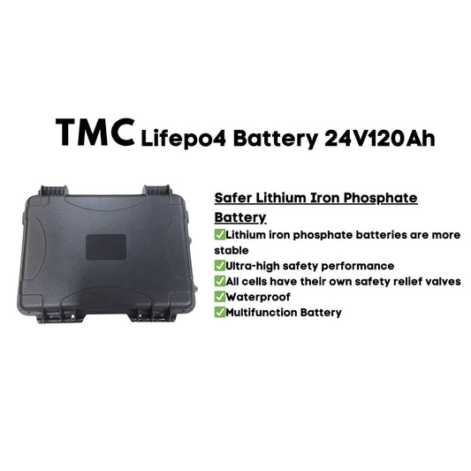 LIFEPO 4 Lithium Ion Battery 120 AH 24V boatyardmalaysia